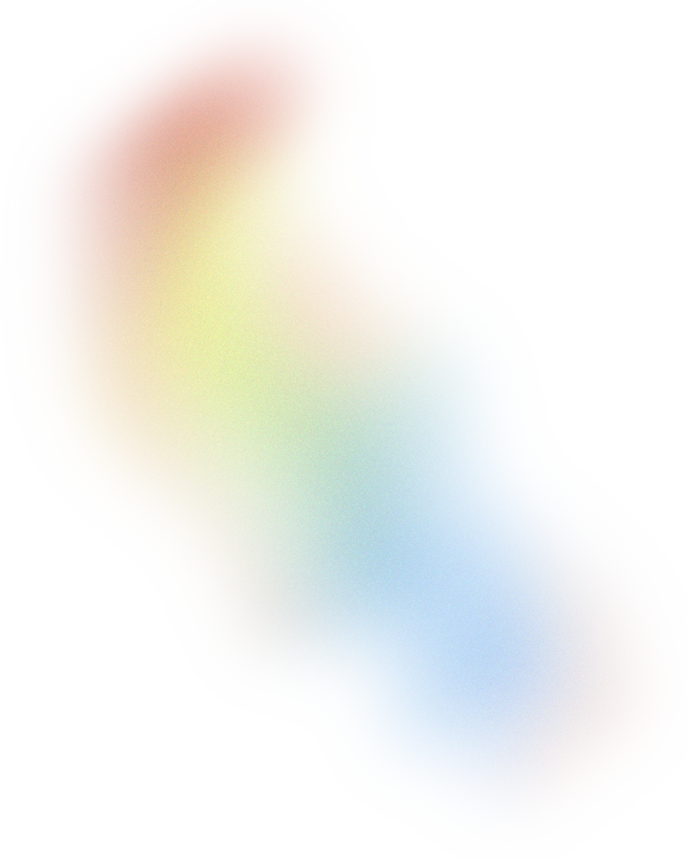 Glowy Gradient Abstract Brush Stroke Blob